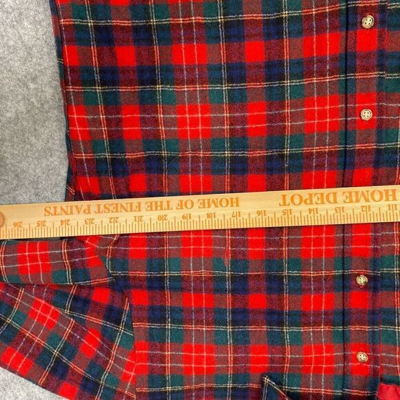 Vintage Pendleton Wool Shirt Men’s XL Christie Tartan Plaid USA Elbow Patch - Picture 6 of 8